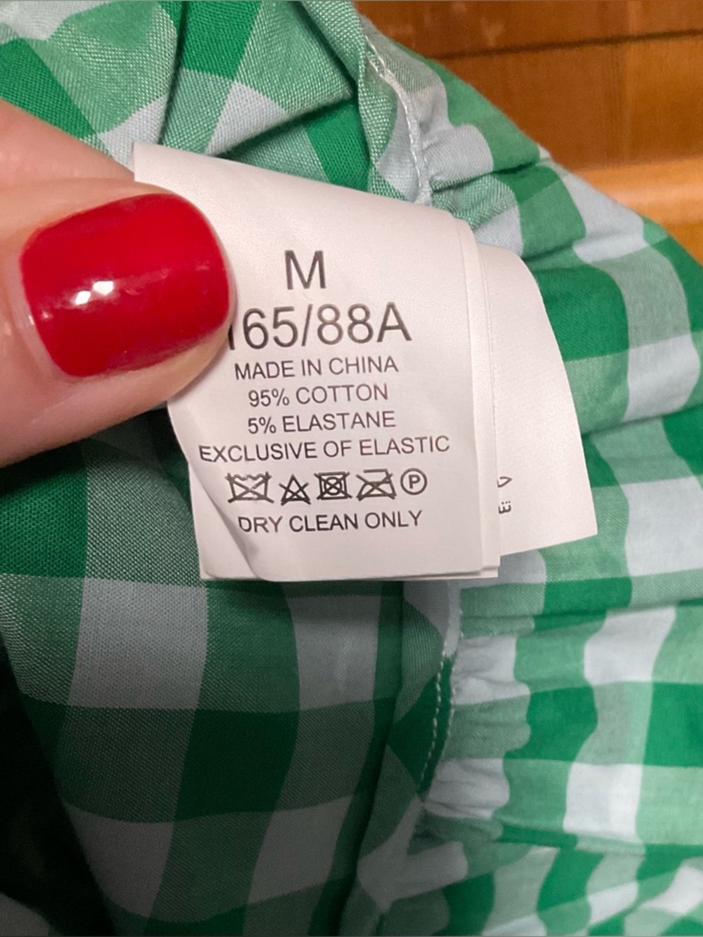 Kate Spade Gingham check Smocked-Bodice Maxi Dress in Wintergreen Sz medium NWT - Picture 11 of 12